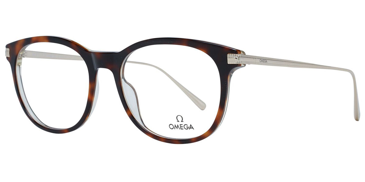 Image of Omega OM5013 056 Óculos de Grau Tortoiseshell Masculino PRT