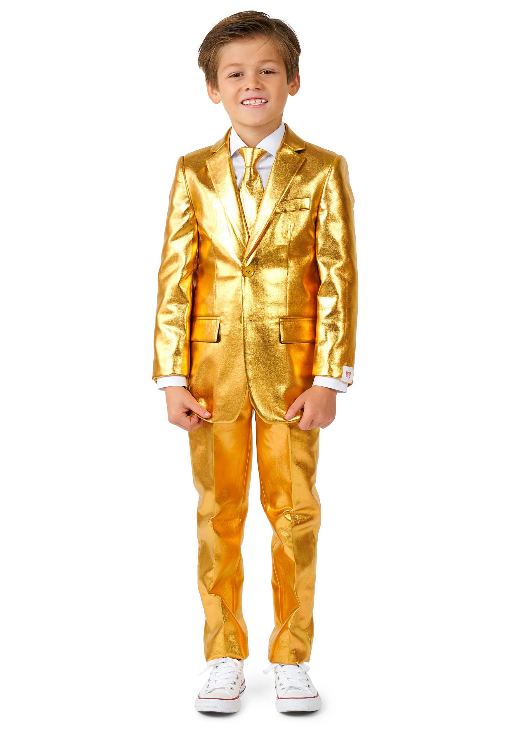 Image of Opposuits Groovy Gold Suit for Boys ID OSOSBO1009-4