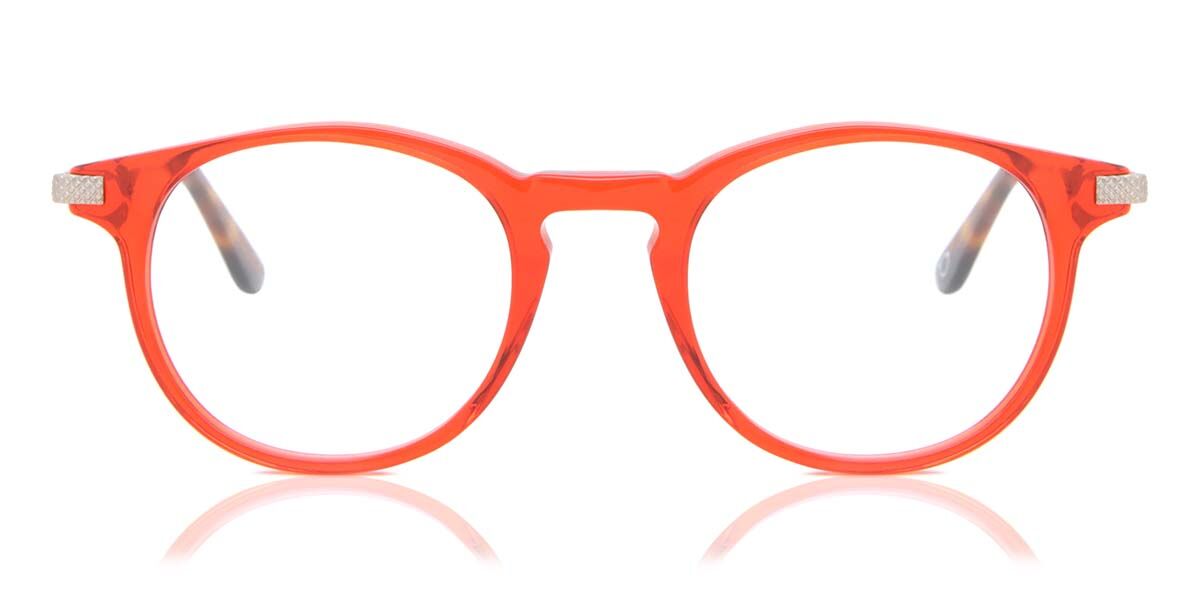 Image of Oval Full Rim Plastikowy Czerwone Okulary Korekcyjne Męskie - Okulary Blokujące Niebieskie Światło - SmartBuy Collection PL