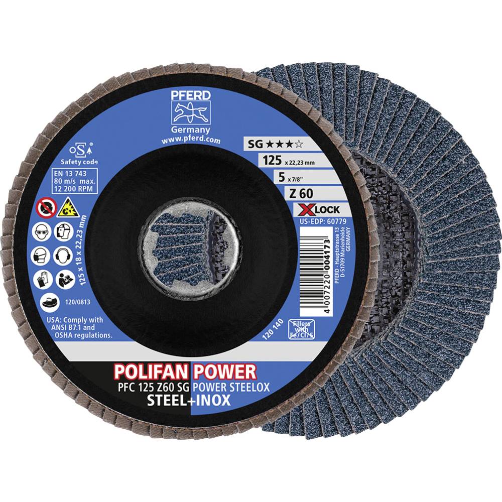 Image of PFERD 67786126 Flap disc Diameter 125 mm 10 pc(s)