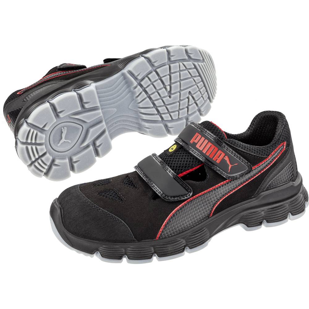 Image of PUMA Aviat Low ESD SRC 640891-41 ESD Protective footwear S1P Shoe size (EU): 41 Black Red 1 pc(s)