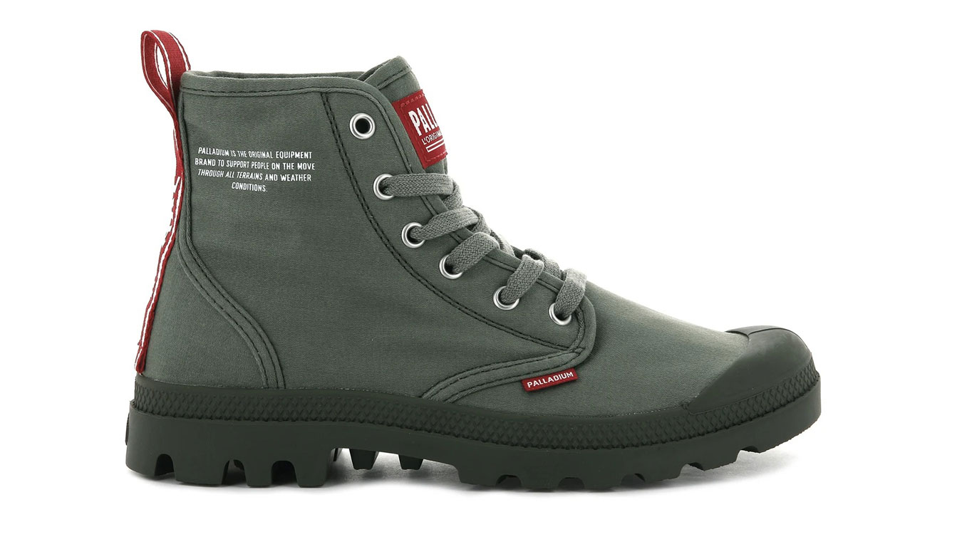 Image of Palladium Boots Pampa Hi Dare Olive Night ESP