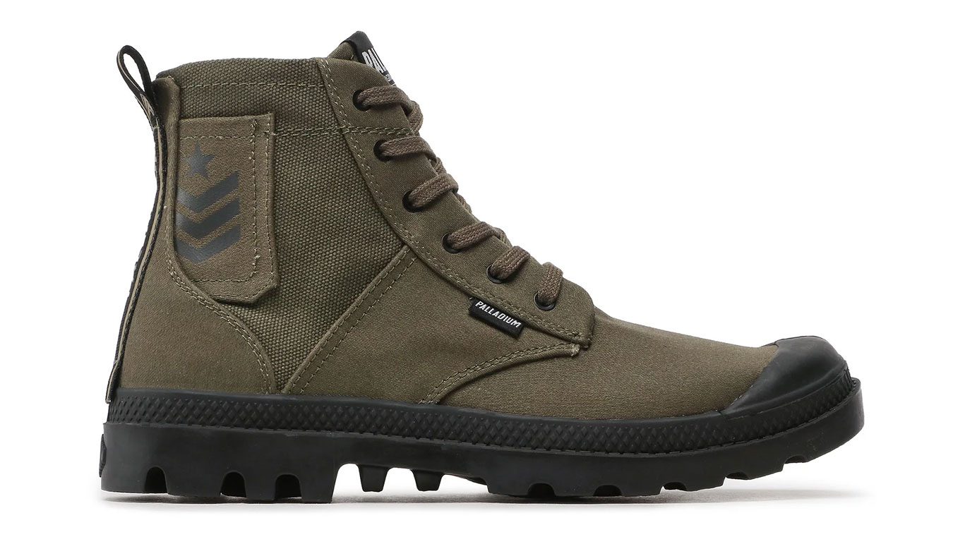 Image of Palladium Pampa Hi Army Olive Night HR