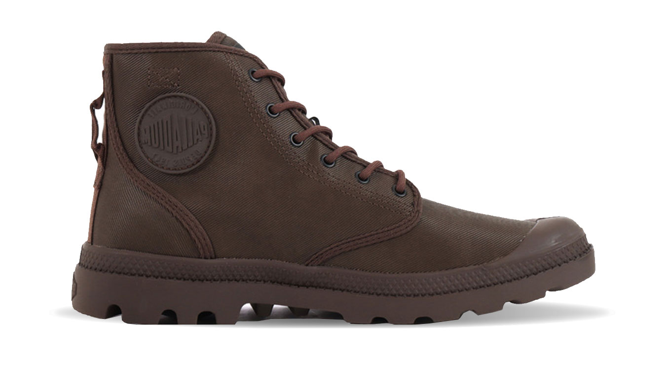 Image of Palladium Pampa Hi Coated Dark Cocoa FR