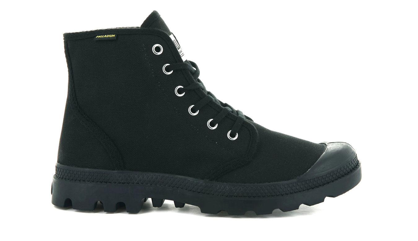 Image of Palladium Pampa Hi Original Black Vegan CZ