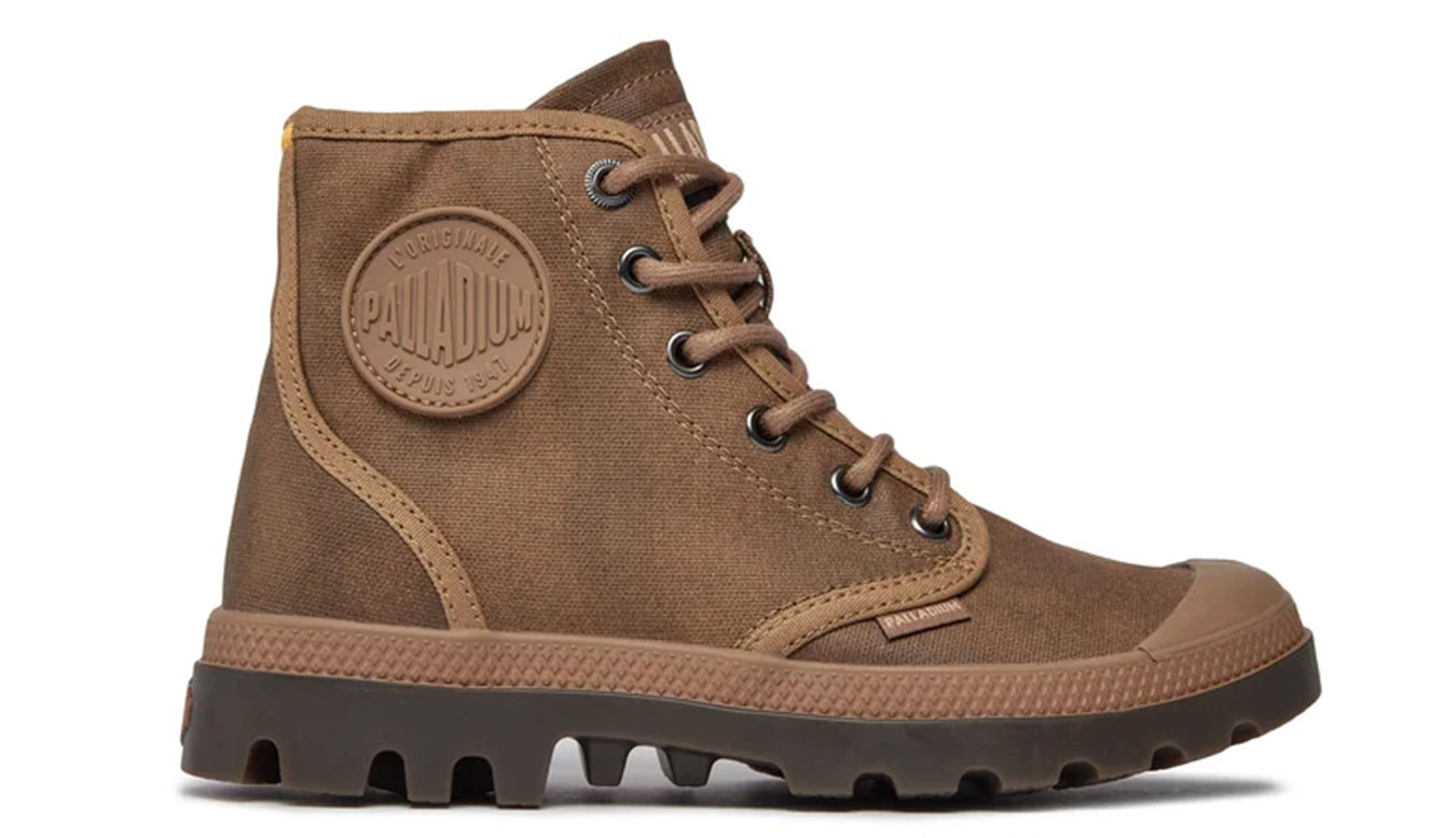 Image of Palladium Pampa Hi Wax Bone Brown DE