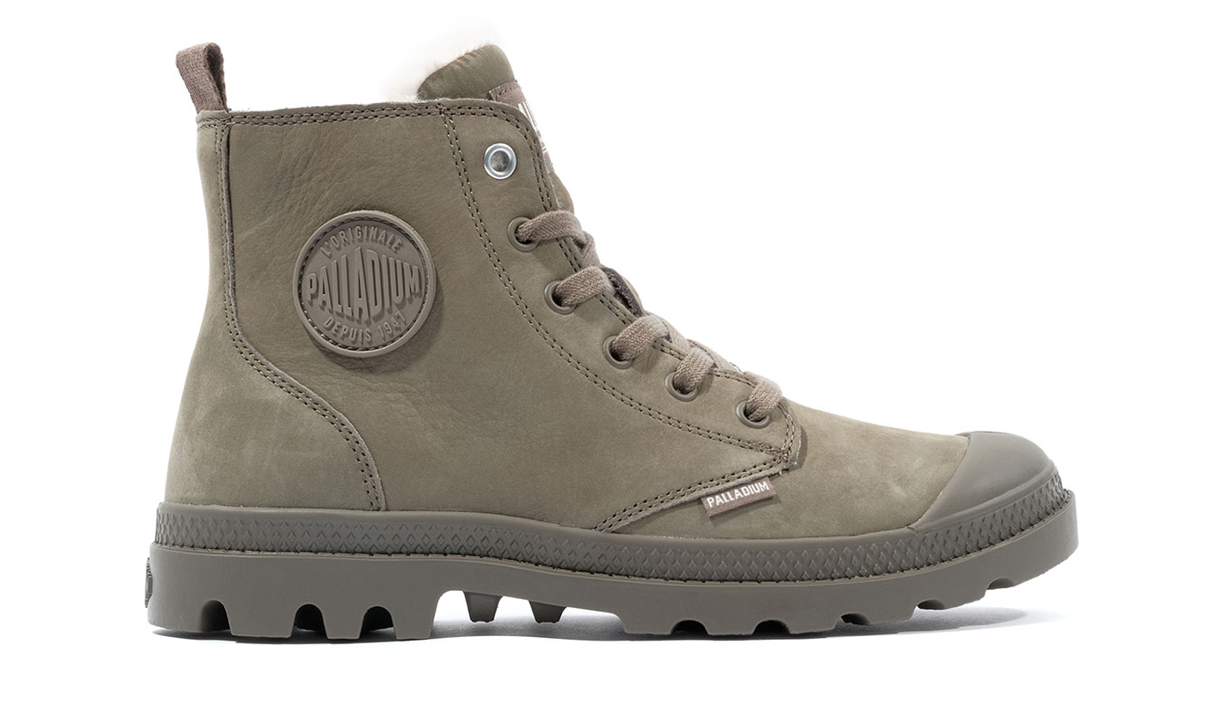 Image of Palladium Pampa Hi Zip WL Dusky Green PL