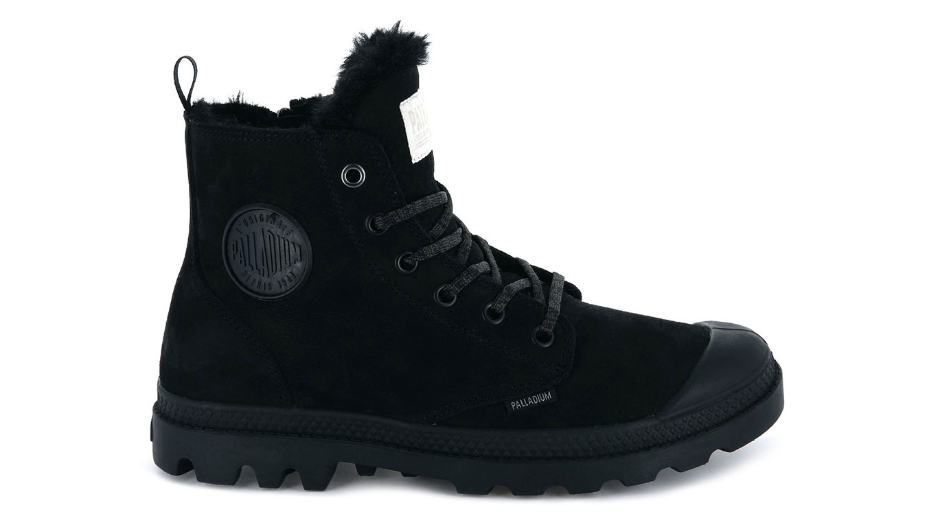 Image of Palladium Pampa Hi Zip Wool Black PL