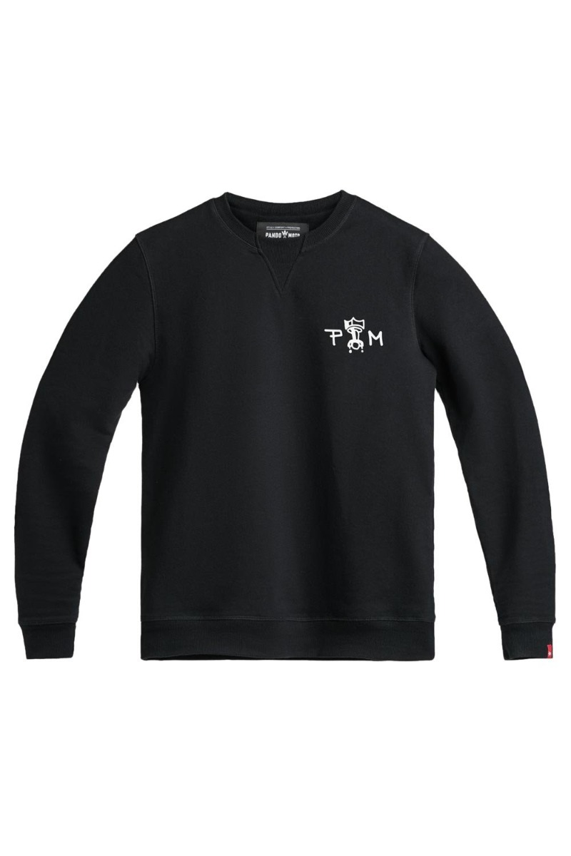 Image of Pando Moto John Tiger 01 Sweater Black Größe XL