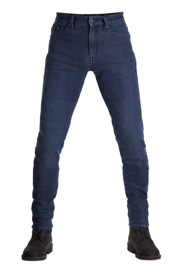 Image of Pando Moto Robby Cor Sk Men'S Slim-Fit Cordura Bleu Pantalon Taille W32/L30