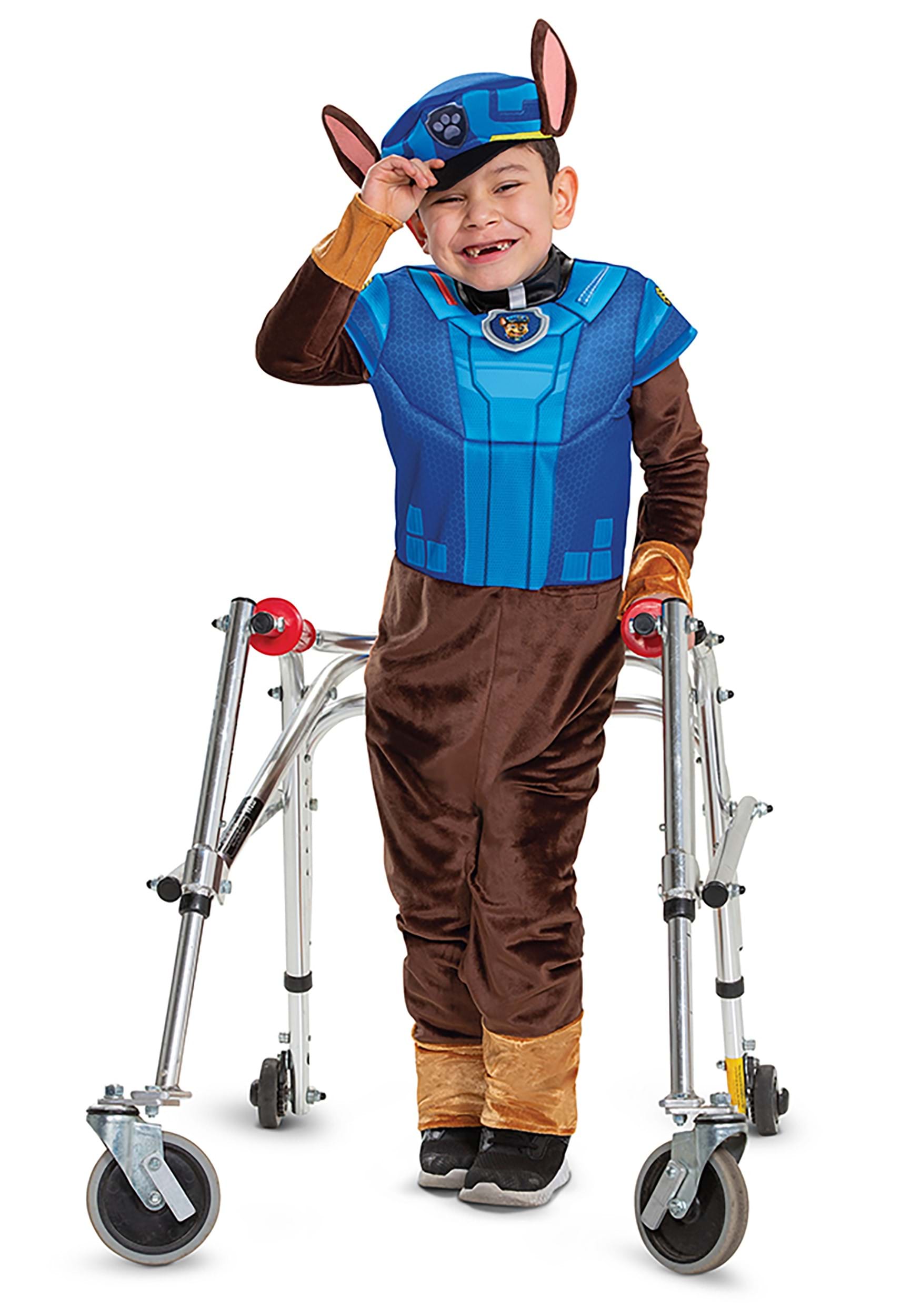 Image of Paw Patrol Chase Adaptive Costume for Kids ID DI120539-3T/4T