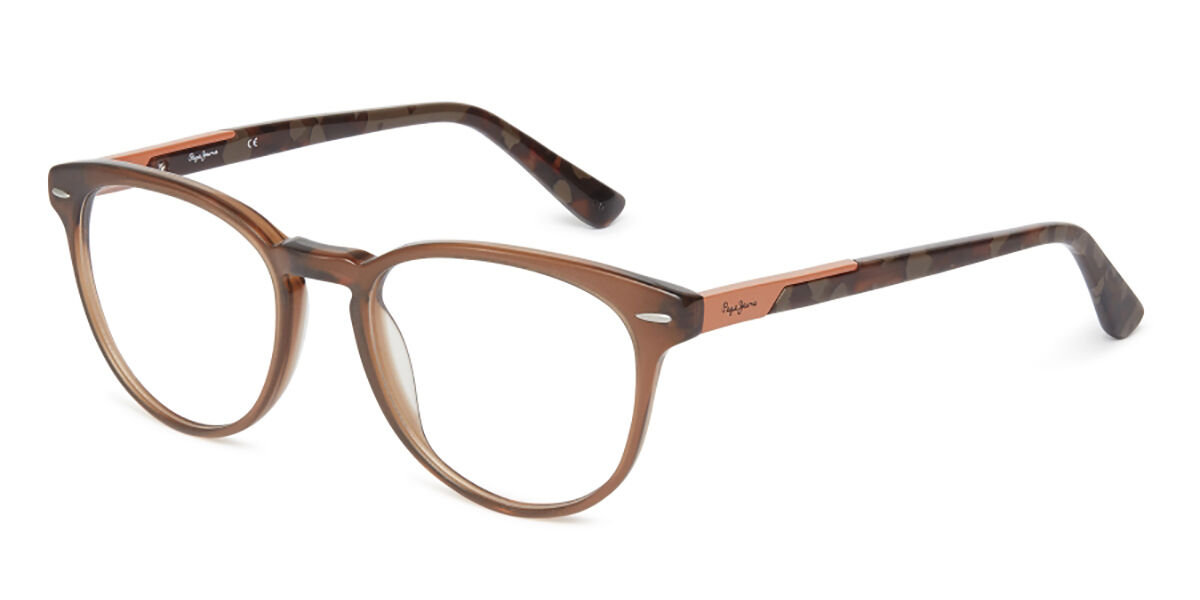 Image of Pepe Jeans PJ3333 C2 49 Brązowe Męskie Okulary Korekcyjne PL