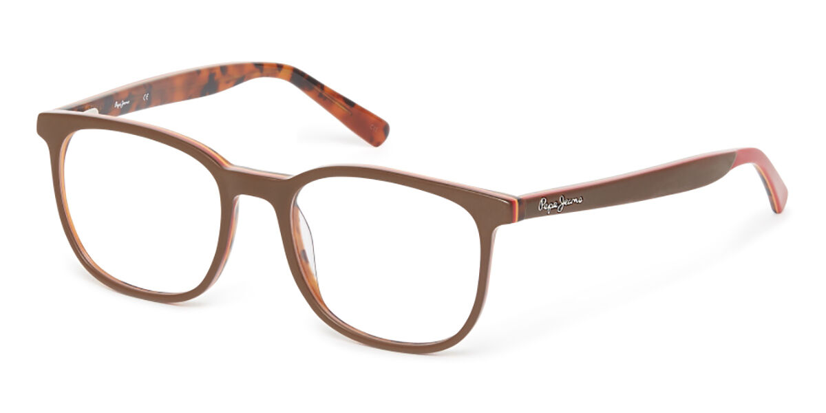 Image of Pepe Jeans PJ3371 C2 52 Brązowe Męskie Okulary Korekcyjne PL