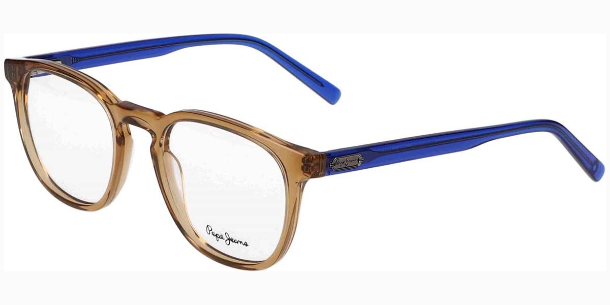 Image of Pepe Jeans PJ3530 104 52 Brązowe Męskie Okulary Korekcyjne PL