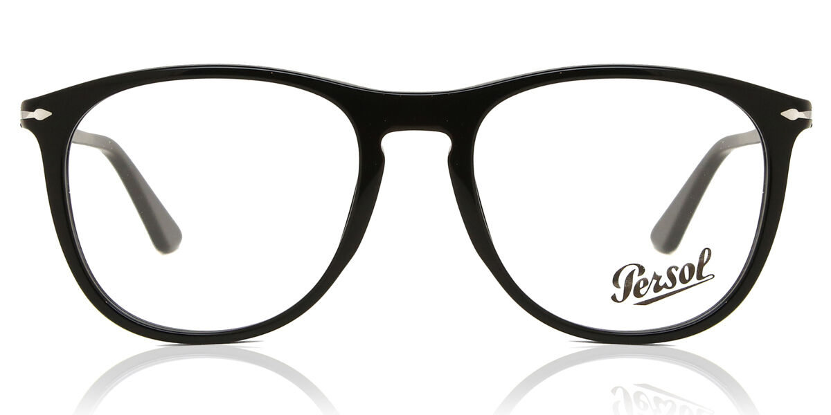 Image of Persol PO3314V 95 Óculos de Grau Pretos Masculino BRLPT