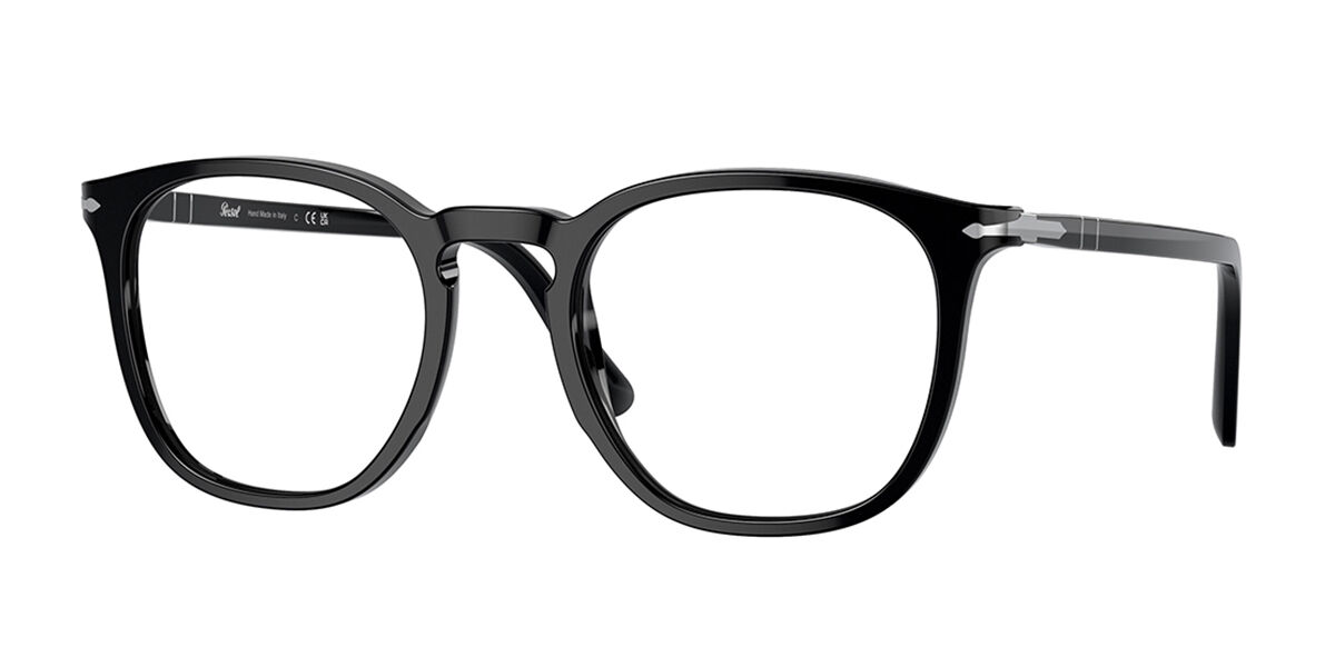 Image of Persol PO3318V 95 Óculos de Grau Pretos Masculino BRLPT