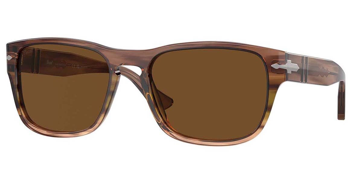 Image of Persol PO3341S Polarized 120757 55 Lunettes De Soleil Homme Marrons FR