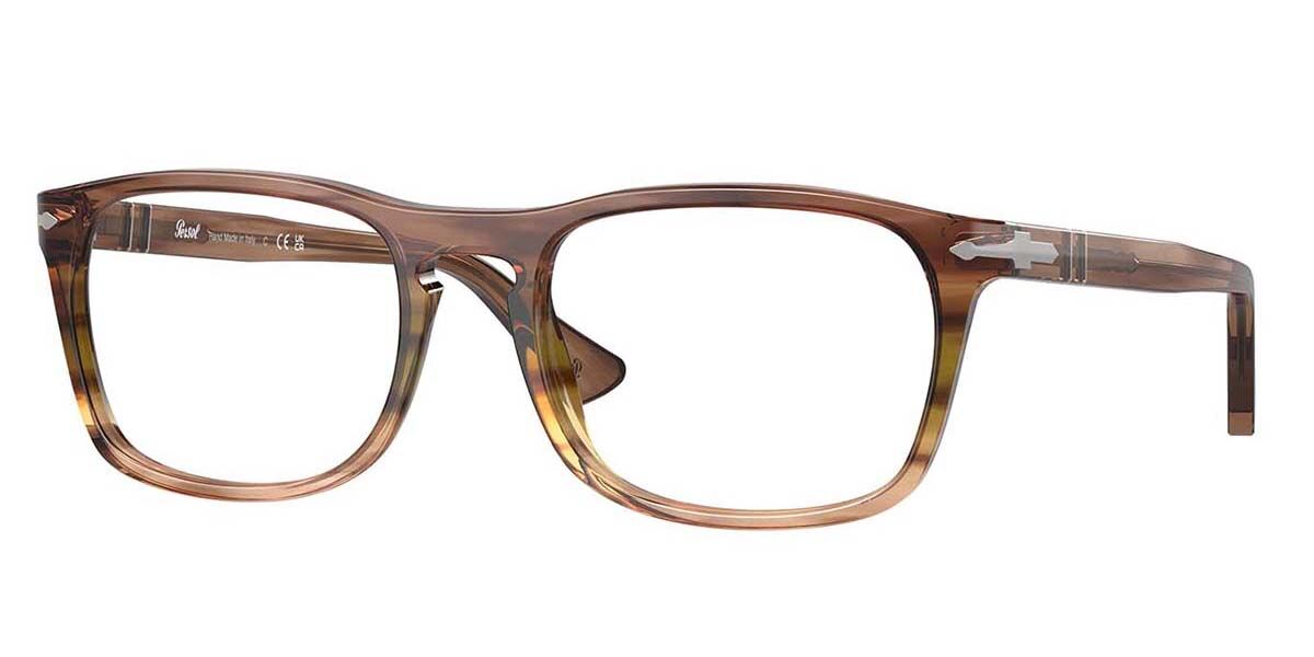 Image of Persol PO3344V 1207 Óculos de Grau Marrons Masculino BRLPT