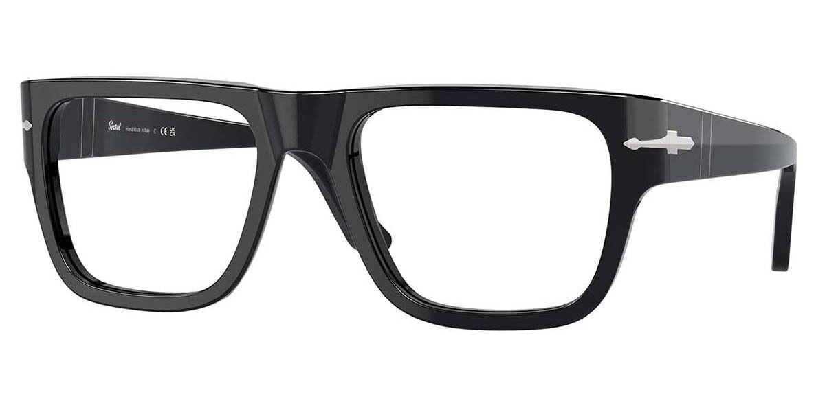 Image of Persol PO3348V 95 Óculos de Grau Pretos Masculino BRLPT