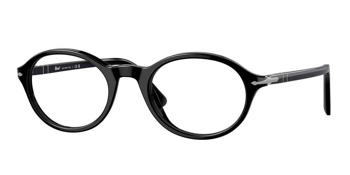 Image of Persol PO3351V 95 Óculos de Grau Pretos Masculino BRLPT