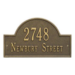 Image of Personalized Arch Address Plaque - 2 Line