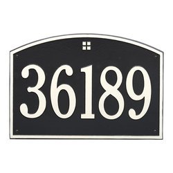 Image of Personalized Cape Charles Large Address Plaque - 1 Line