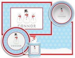 Image of Personalized Childrens Frosty Man 4 Piece Table Set