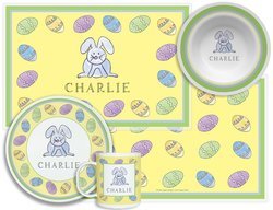 Image of Personalized Childrens Hoppy Easter 4 Piece Table Set