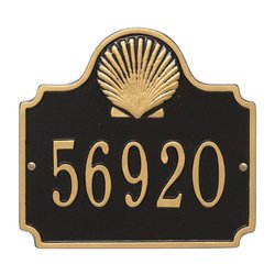 Image of Personalized Conch Address Plaque