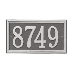 Image of Personalized Double Line Address Plaque - 1 Line