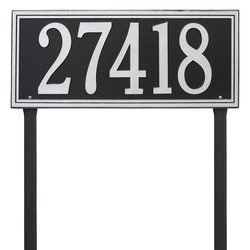 Image of Personalized Double Line Large Lawn Address Plaque - 1 Line