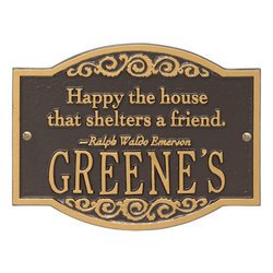 Image of Personalized Emerson Quote Plaque