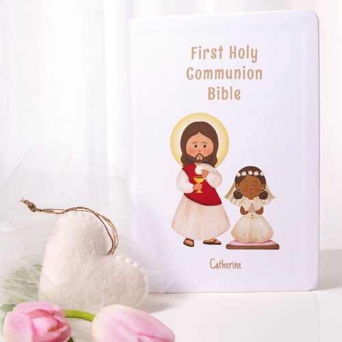 Image of Personalized First Communion Bible For Girls