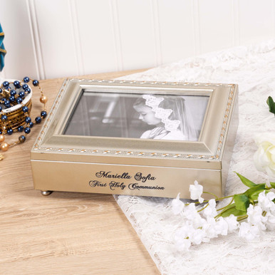 Image of Personalized First Holy Communion Music Box