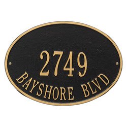 Image of Personalized Hawthorne Address Plaque - 2 Line