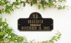 Image of Personalized Love Birds Anniversary Plaque