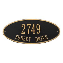 Image of Personalized Madison Address Plaque - 2 Line