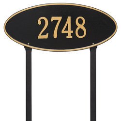 Image of Personalized Madison Large Lawn Address Plaque - 1 Line