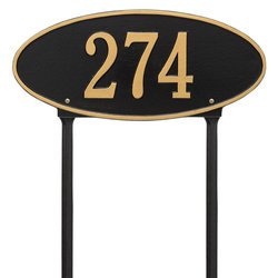 Image of Personalized Madison Lawn Address Plaque - 1 Line