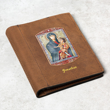 Image of Personalized Mary Mother of the Church Prayer Card Holder