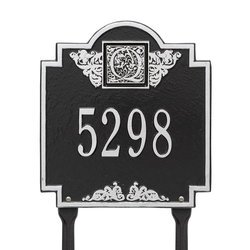 Image of Personalized Monogram Address Lawn Plaque