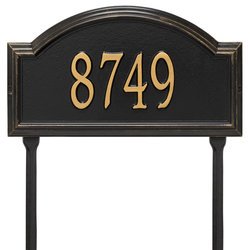 Image of Personalized Providence Arch Lawn Address Plaque - 1 Line