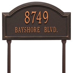 Image of Personalized Providence Arch Lawn Address Plaque - 2 Line