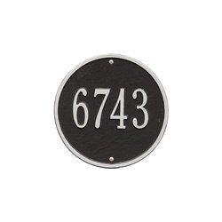 Image of Personalized Round Home Address Plaque - 9"