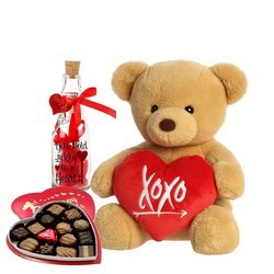 Image of Personalized You Hold The Key To My Heart Valentine Gift Set