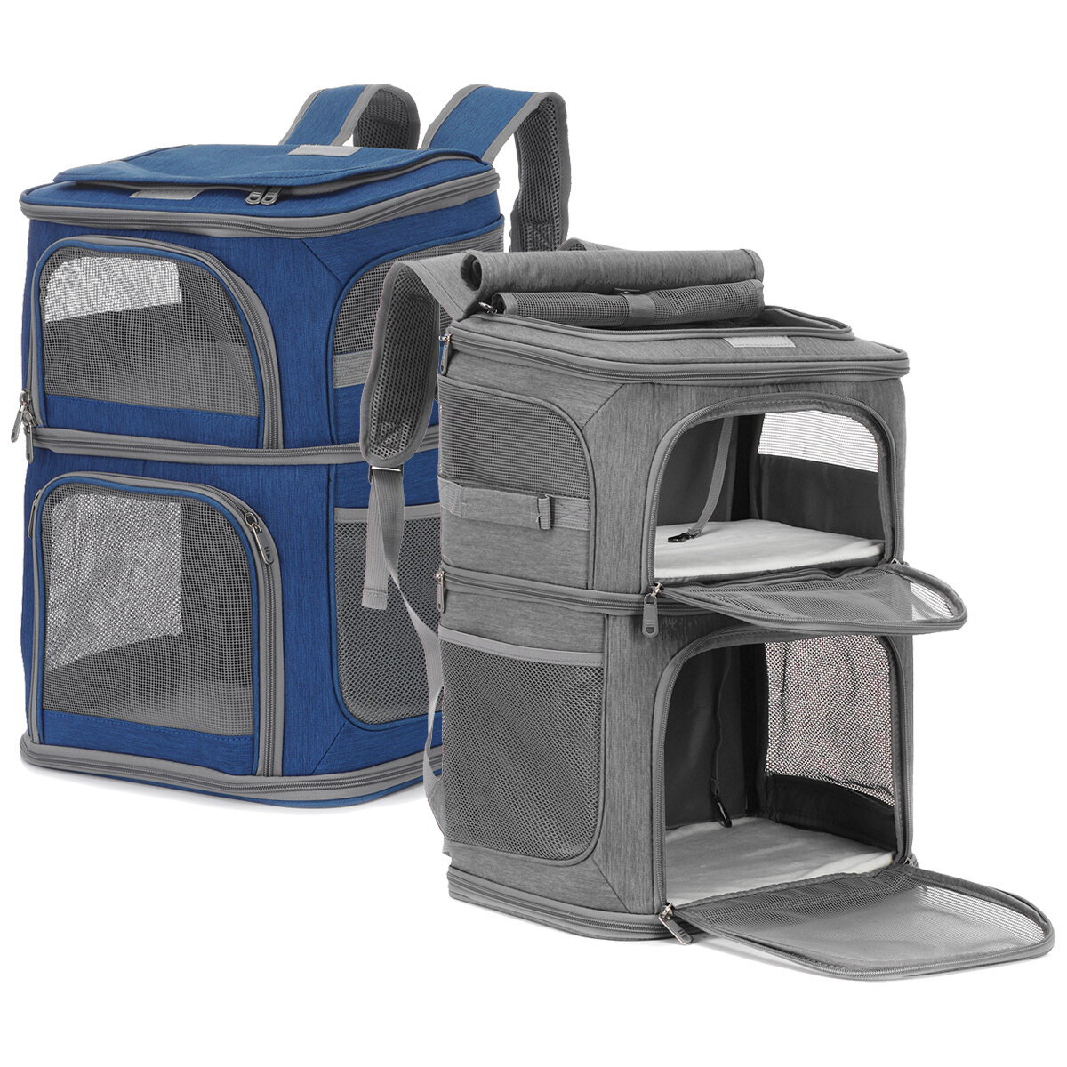 Image of Pet Carrier Bag Cat Dog Breathable Double Shoulder Backpack Travel Outdoor