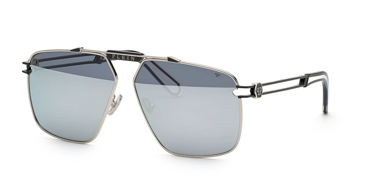 Image of Philipp Plein SPP049M K07X 63 Lunettes De Soleil Homme Argentées FR