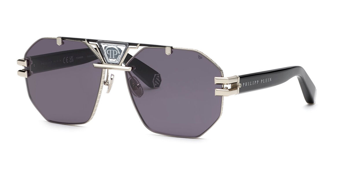 Image of Philipp Plein SPP077M 0578 Óculos de Sol Pretos Feminino PRT