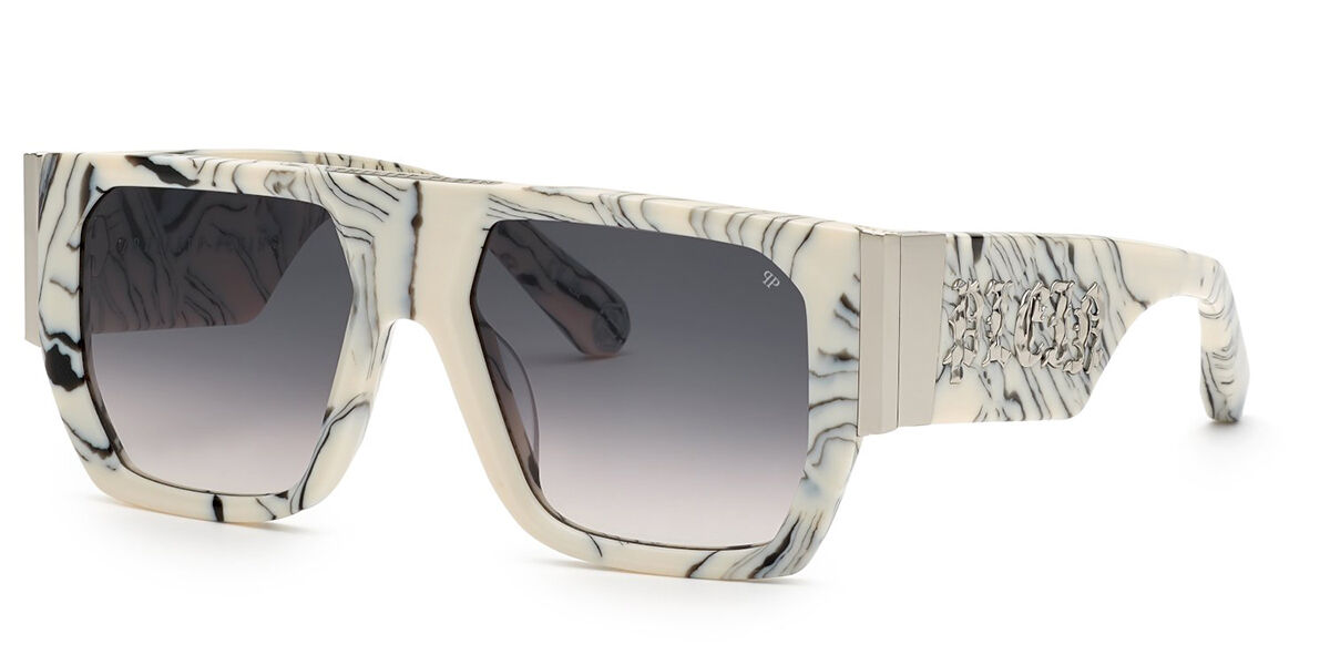 Image of Philipp Plein SPP094M 09YL Óculos de Sol Brancos Feminino BRLPT