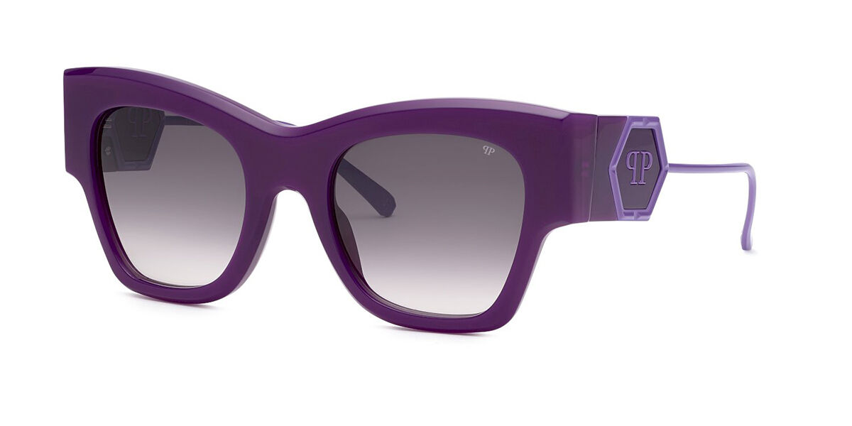 Image of Philipp Plein SPP120M 0875 Óculos de Sol Purple Feminino PRT